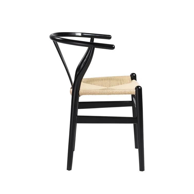 Cylia Dining Chair (Set of 2) - Black and Natural
