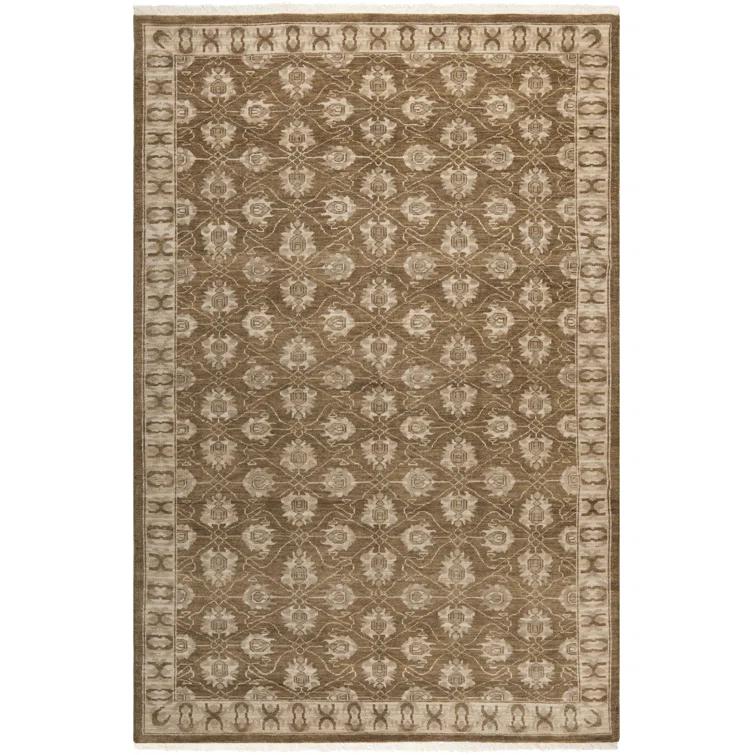 Oushak Hand Knotted Wool Oriental Rug