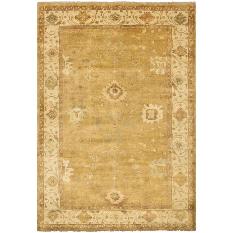 Oushak Hand Knotted Wool Oriental Rug