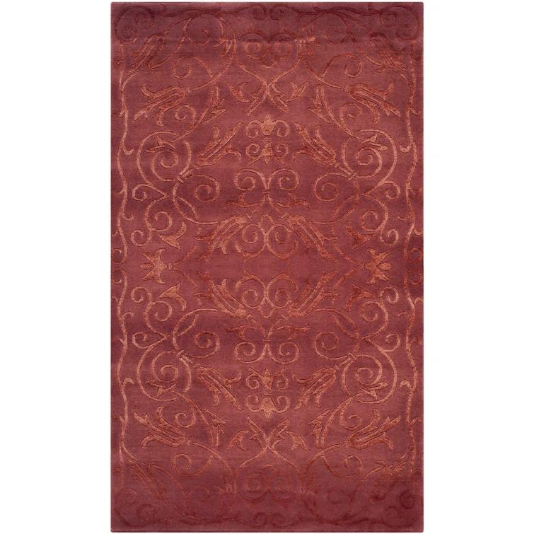 Tibetan Hand Knotted Silk & Wool Pile Oriental Rug