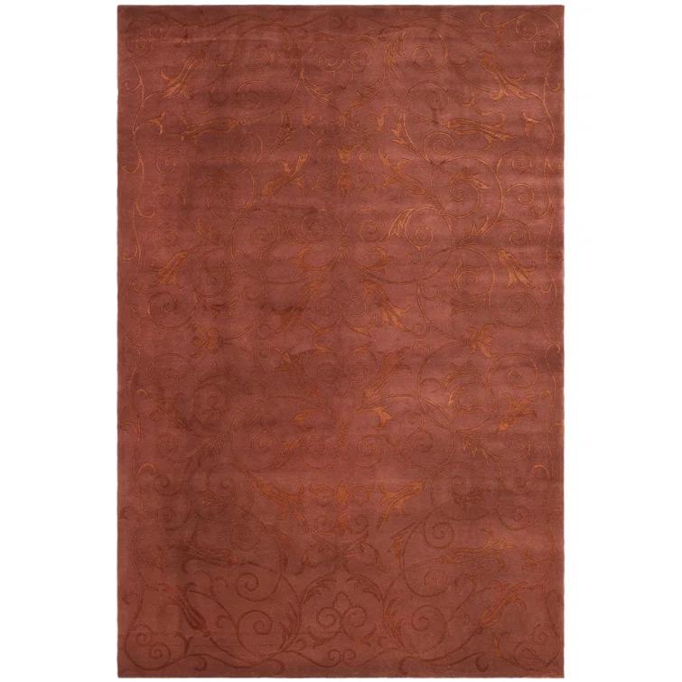 Tibetan Hand Knotted Silk & Wool Pile Oriental Rug