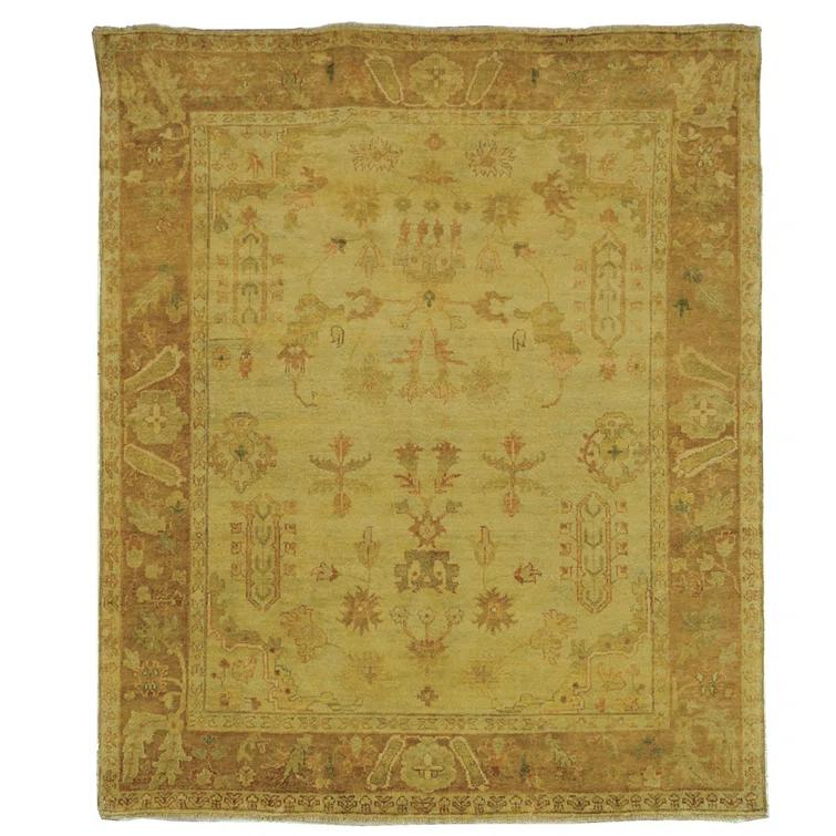 Oushak Hand Knotted Wool Oriental Rug