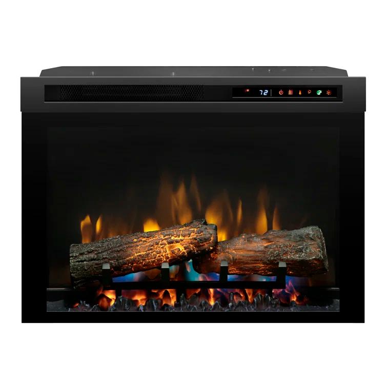 Dimplex Nova Multi-Fire XHD Plug-In Electric Fireplace Insert with Realistic Logs - 1000 SQ FT, Ceramic Heater