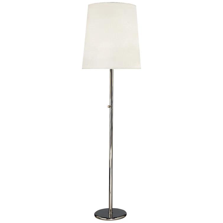 Robert Abbey Buster 79.5'' Polished Nickel Traditional Floor Lamp