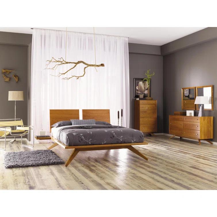 Astrid Solid Wood Platform Bed