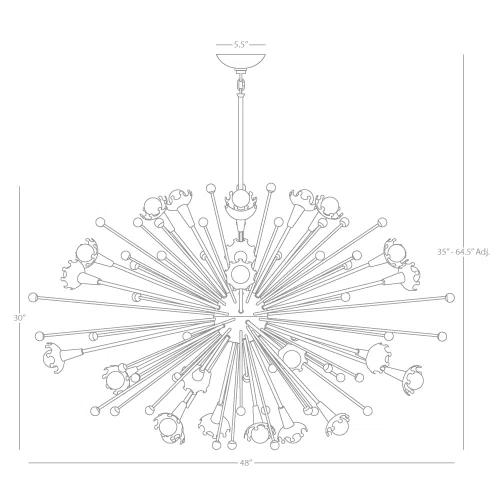 Sputnik 24 - Light Dimmable Sputnik Sphere Chandelier