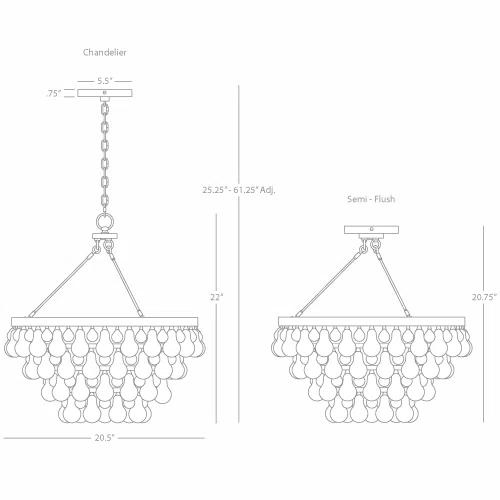 Bling 4 - Light Tiered Chandelier