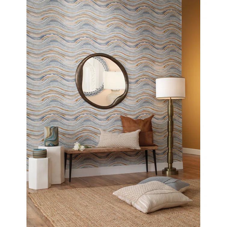 Doreen Round Mirror - Brass