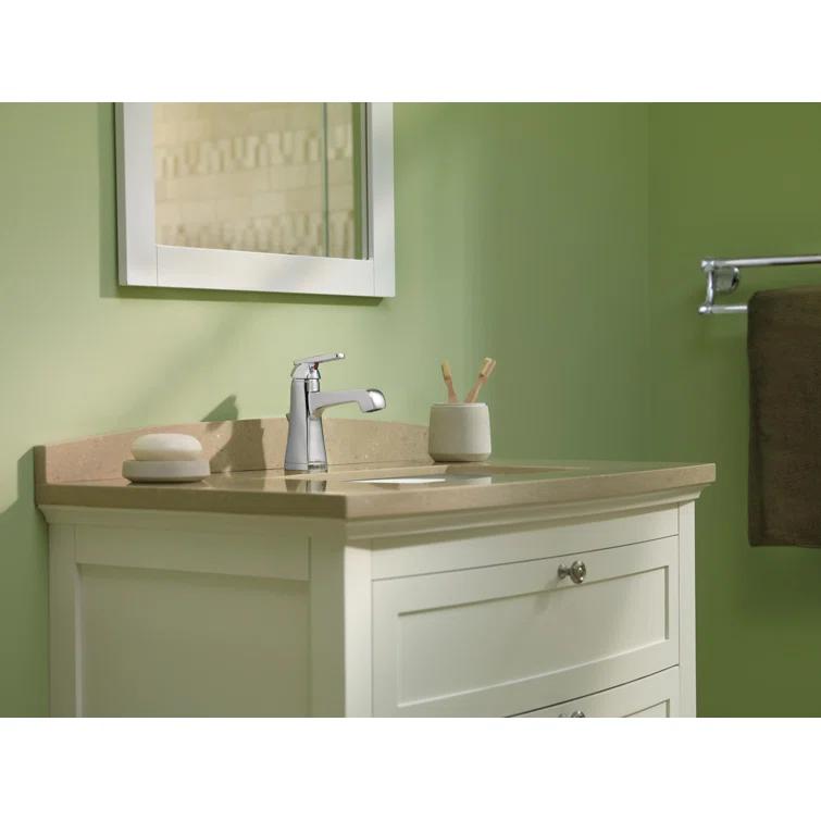 Ashlyn Single Hole Bathroom Faucet with Drain Assembly, Single Handle Bathroom Sink Faucet