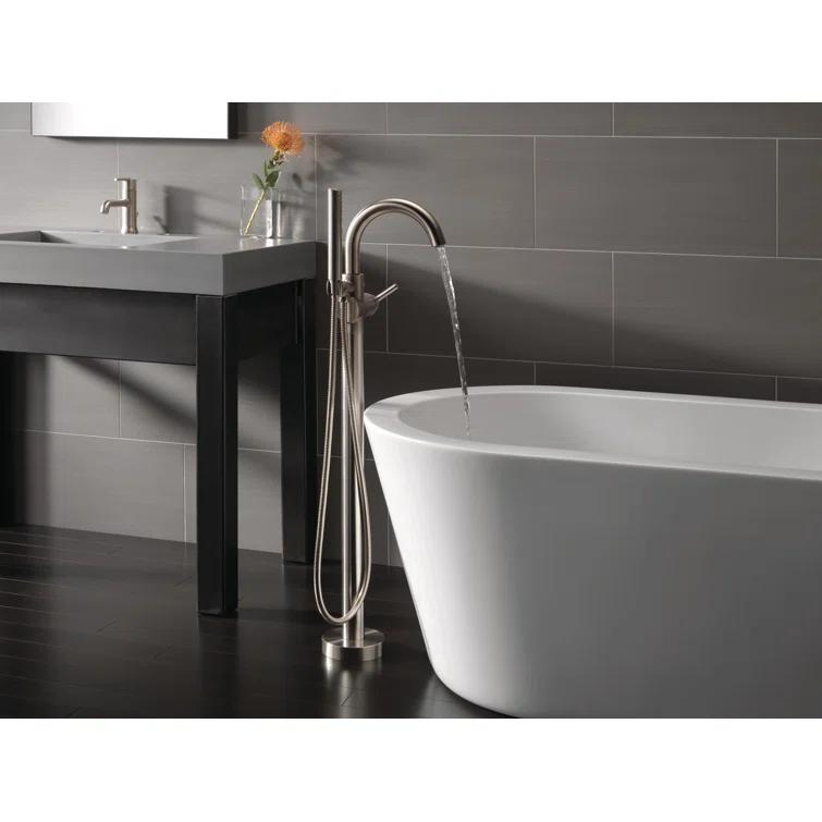 Trinsic Single Handle Floor Mounted Freestanding Tub Filler