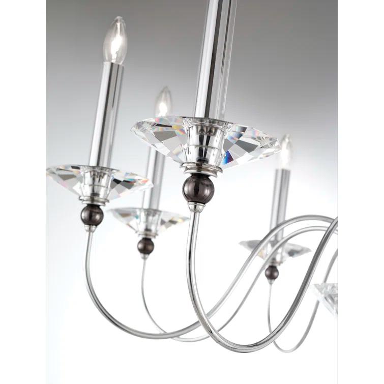 Jasmine 9 - Light Glass Classic / Traditional Chandelier