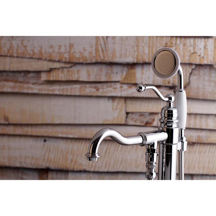 Kingston Brass English Country Single-Handle 1-Hole Freestanding Tub Faucet with Hand Shower