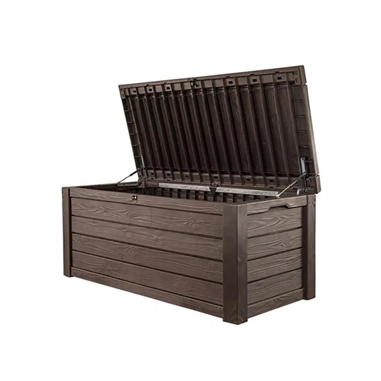 Keter Keter Westwood 150 Gallon Large Durable Resin Outdoor Storage and Organization Deck Box For Patio Furniture and Supplies