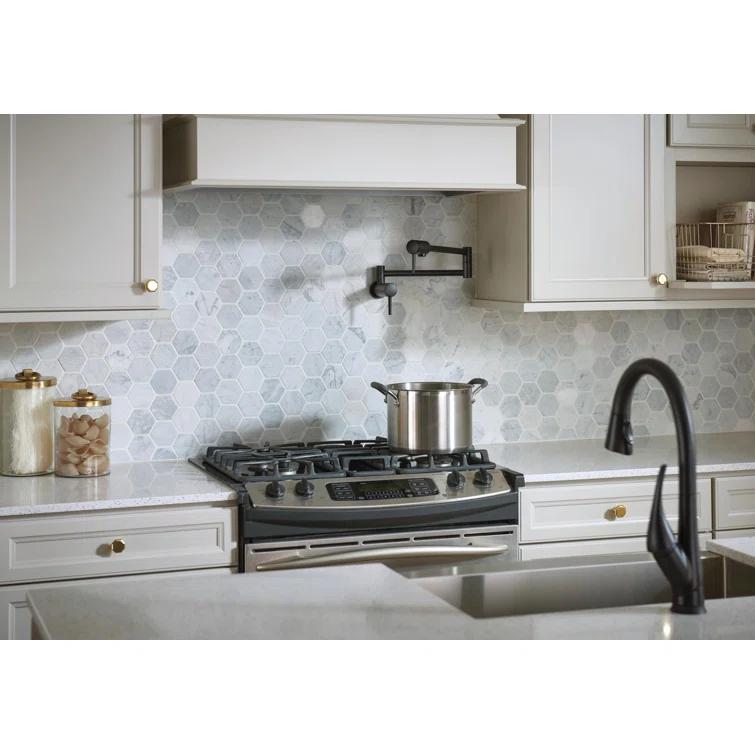 Contemporary Pot Filler Faucet, Wall Mount Pot Filler Kitchen Faucet