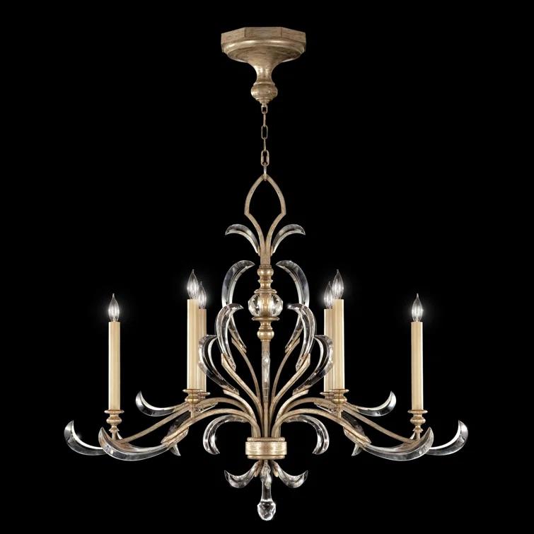 Beveled Arcs 6 - Light Classic / Traditional Chandelier