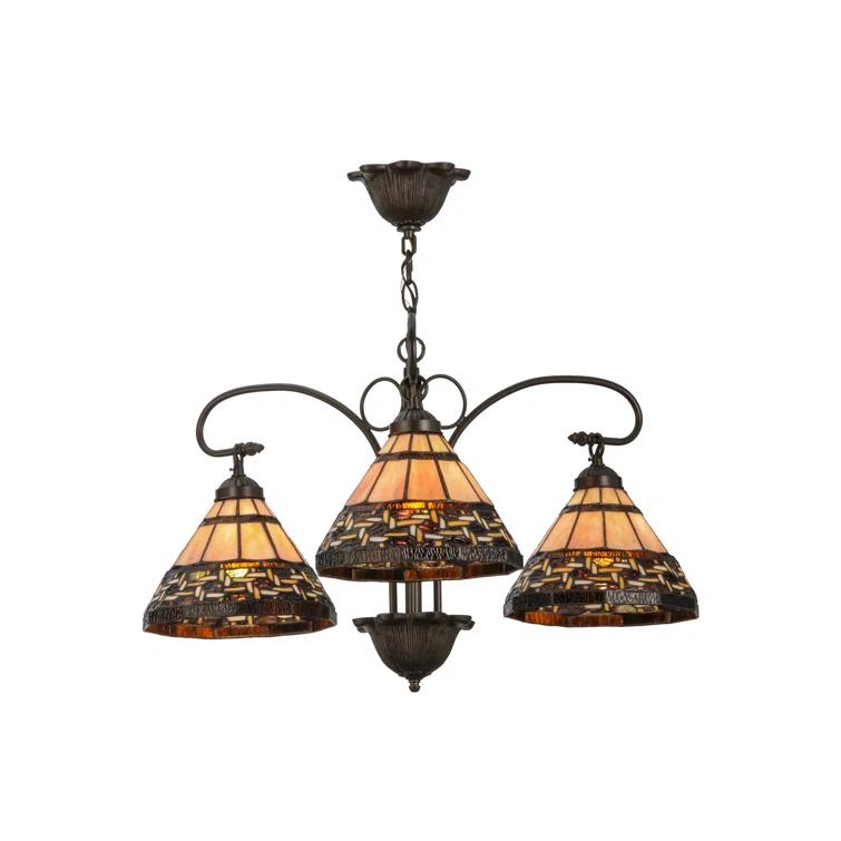 Meyda Tiffany & Stained Glass 3 - Light Classic / Traditional Chandelier