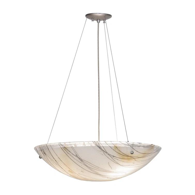 Metro Fusion 3 - Light Brushed Nickel Unique/Statement Pendant