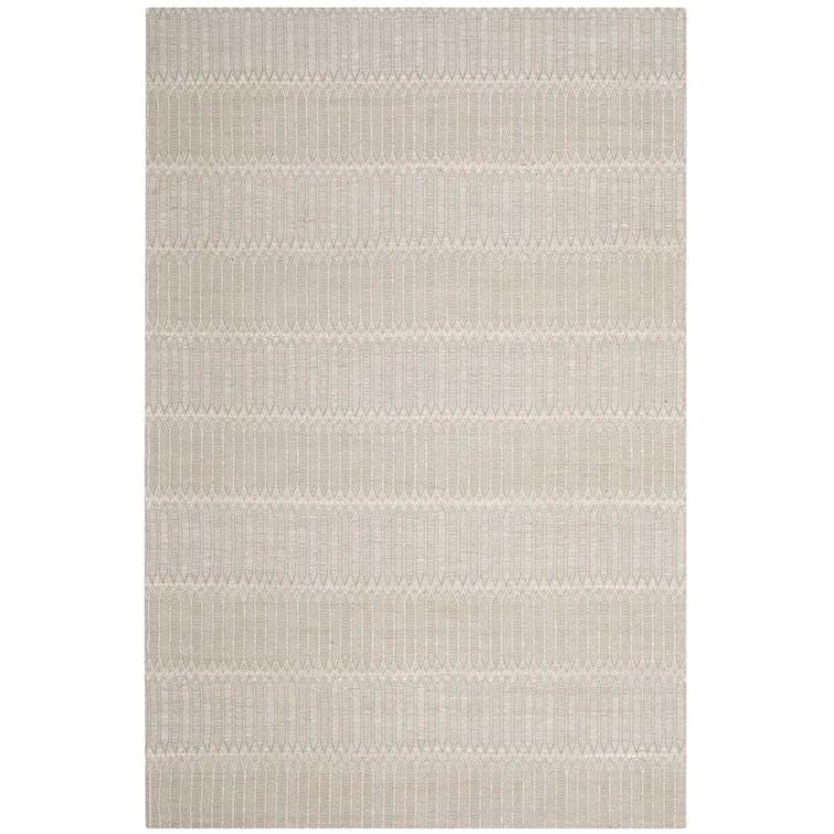 Amritpal Hand Loomed Bamboo And Viscose Striped Rug