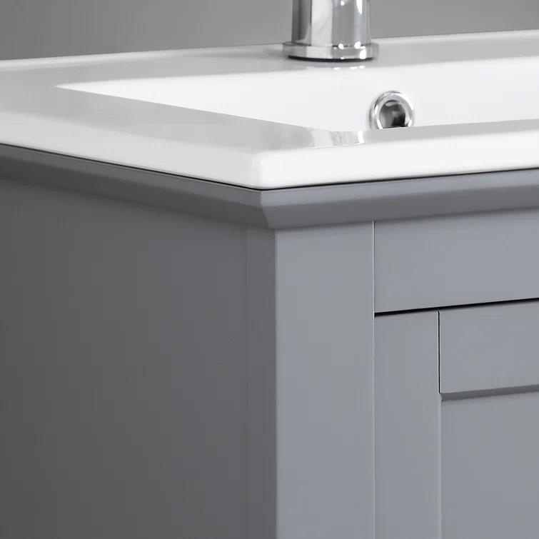 Fresca Manchester 30" Freestanding Single Sink Bathroom Vanity with Integrated Sink (Faucet Not Included)
