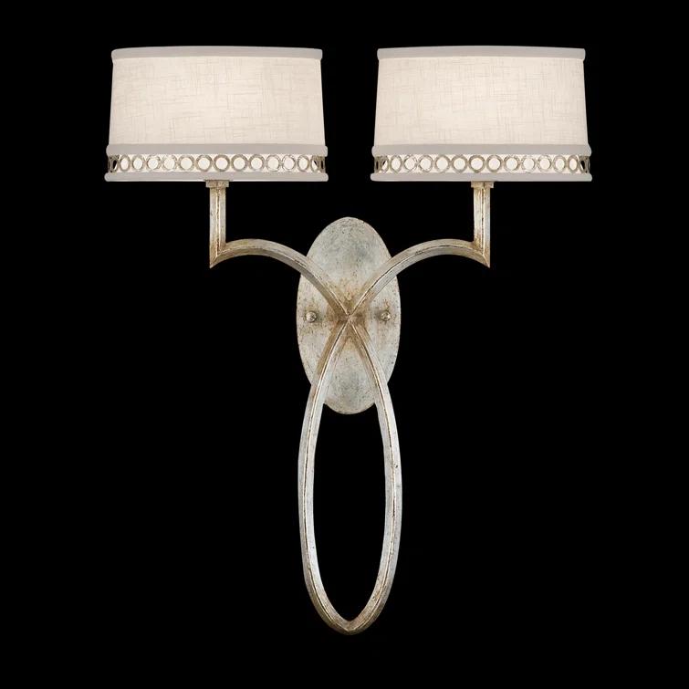 Allegretto Fabric Armed Sconce