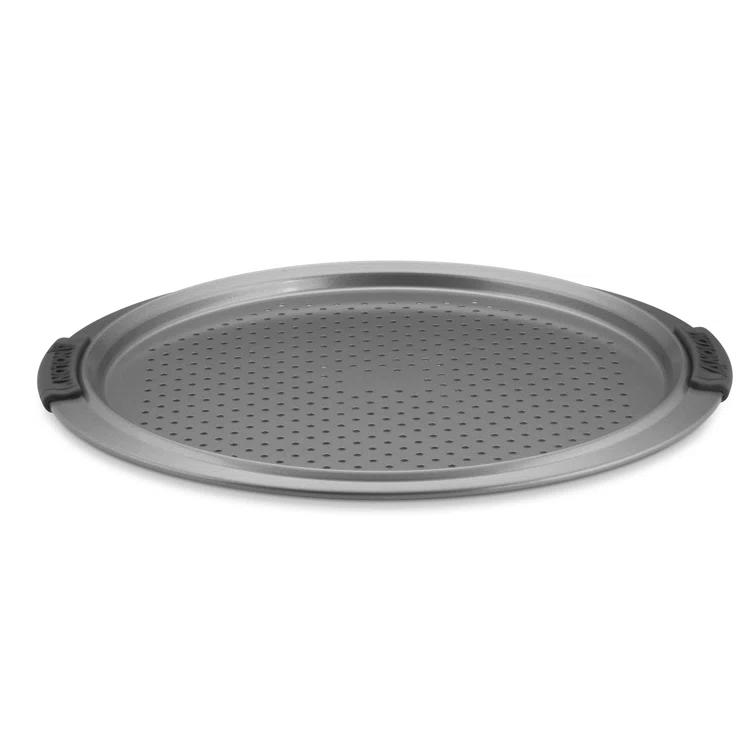Anolon Advanced Nonstick Bakeware Round Perforated Pizza Pan, 13 Inch, Gray