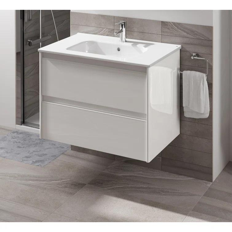 WS Bath Collections Ambra 31.7'' Single Bathroom Vanity with Ceramic Top