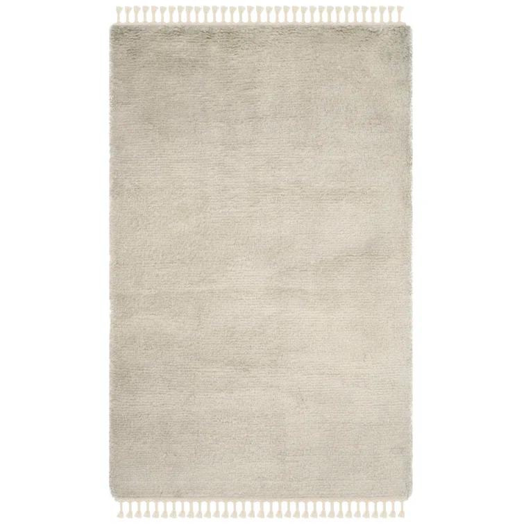 Janis Hand Knotted New Zealand Wool Solid Color Rug