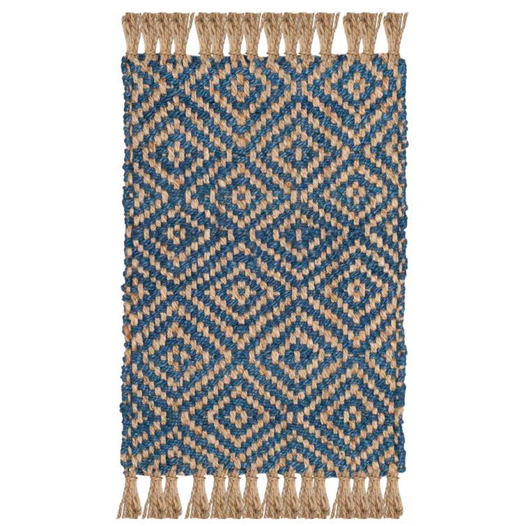 Derr Natural Fiber Hand Woven Jute Geometric Rug