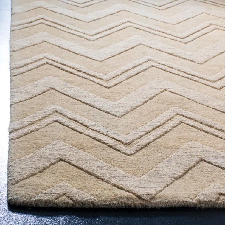 Nishi Hand Loomed Wool Chevron Rug