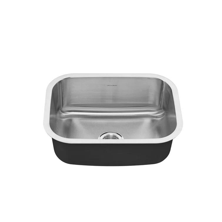 Portsmouth 23.38'' L Undermount Single Bowl Stainless Steel Kitchen Sink