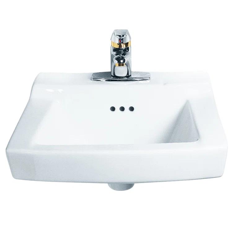 American Standard Comrade 18.25'' Ceramic Rectangular Bathroom Sink with Overflow