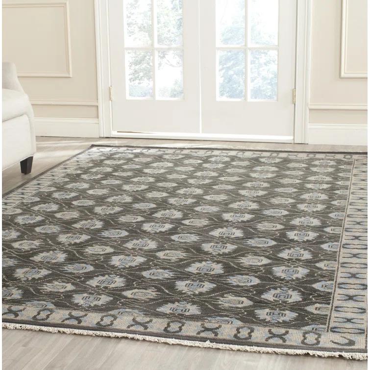 Oushak Hand Knotted Wool Oriental Rug