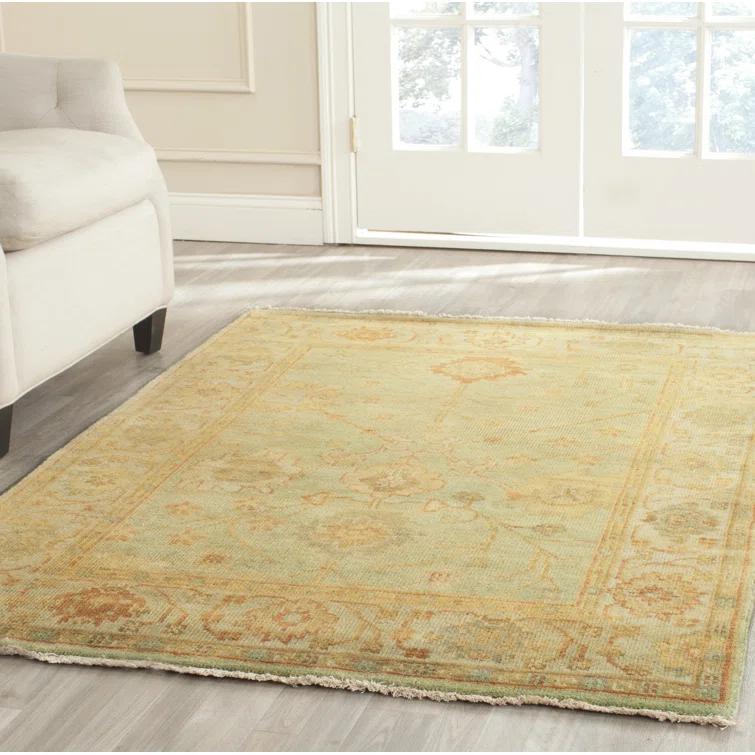 Oushak Hand Knotted Wool Oriental Rug