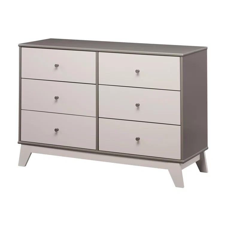 Rowan Valley Flint 6 Drawer Double Dresser