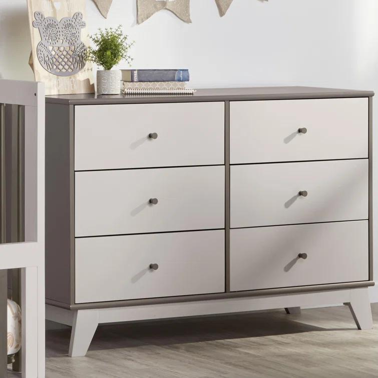 Rowan Valley Flint 6 Drawer Double Dresser