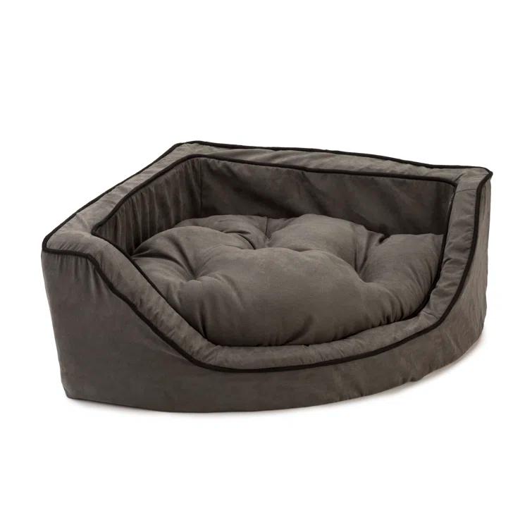 Snoozer Corner Microsuede Bolster Dog Bed