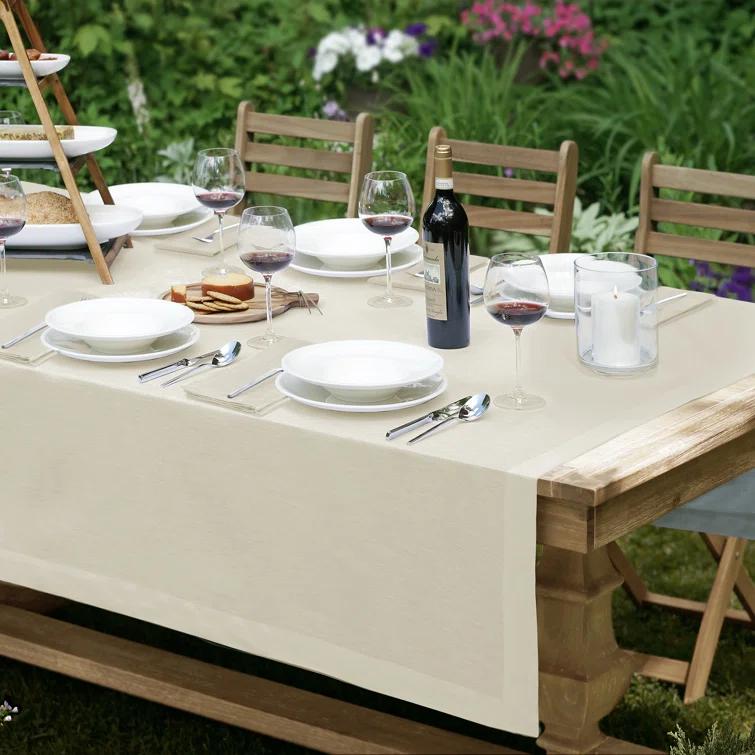 Villeroy & Boch La Classica Solid Color Linen Tablecloth & Reviews | Wayfair