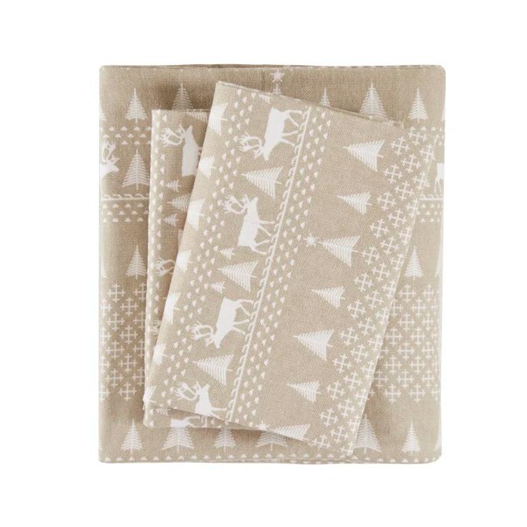Woolrich 100% Cotton Flannel Sheet Set
