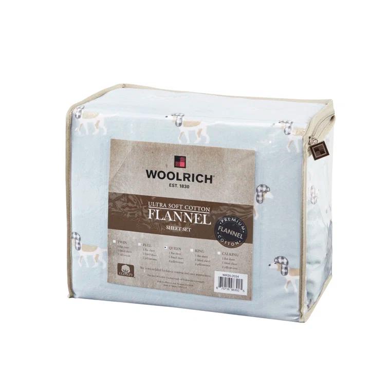 Woolrich 100% Cotton Flannel Sheet Set