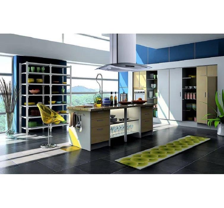 Winflo H102B Series 30" 500 CFM Convertible Island Range Hood in Stainless Steel With Filter Included