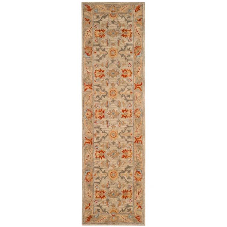 Antiquity AT63 Hand Tufted Runner Rug - Beige/Multi - 2'3"x8' - Safavieh.