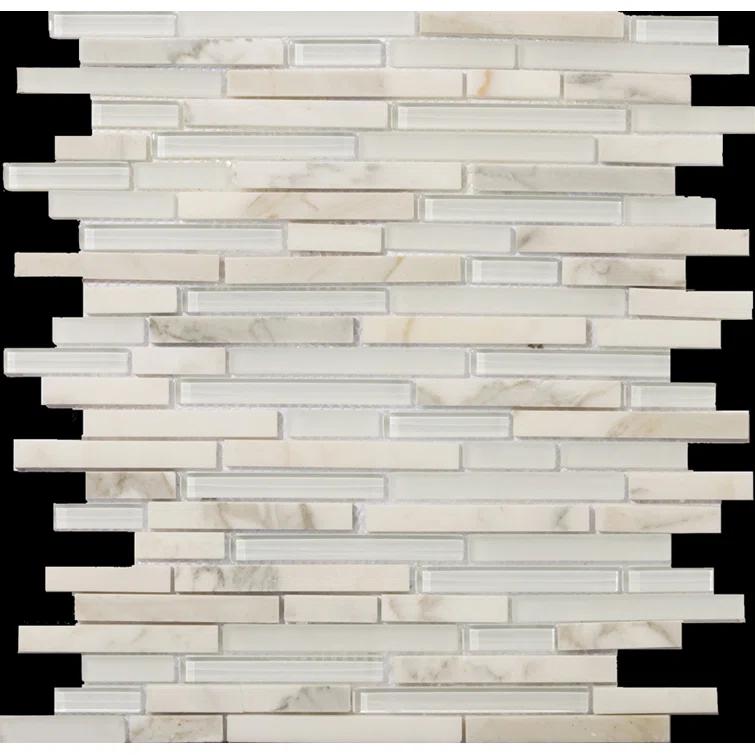 Lucente™ 12" x 13" Mixed Material Mosaic Tile