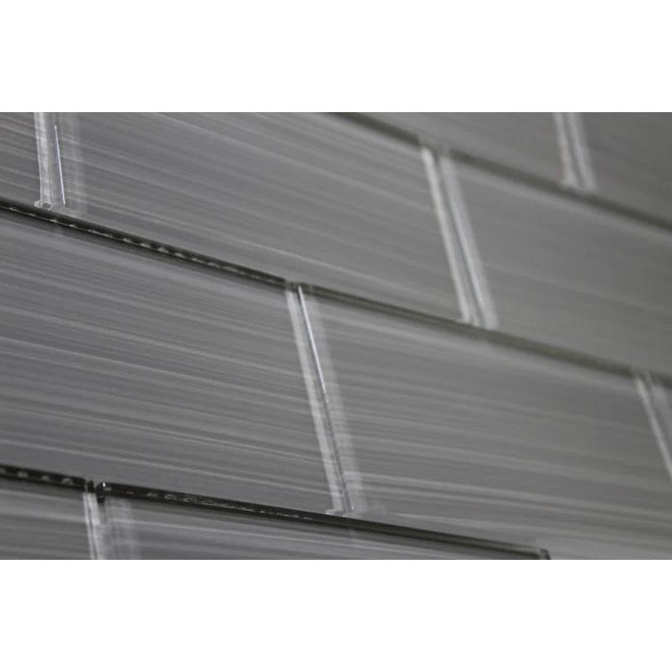 Premium Hand Painted 3" x 6" Straight Edge Glass Mosaic Subway Tile