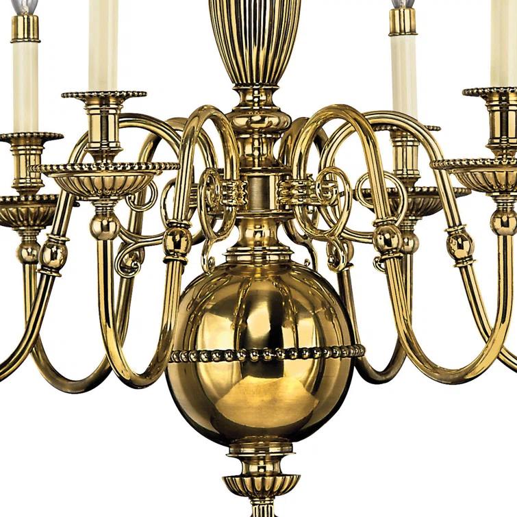 Medium Single Tier Chandelier In Traditional Style 29 Inches Wide By 26.5 Inches High Hinkley Lighting 4416Bb