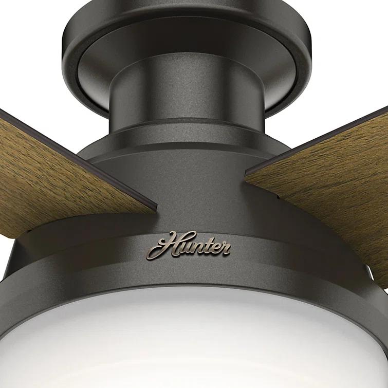 Dempsey 52" 4 - Blade Contemporary Indoor Ceiling Fan with Lights and Remote