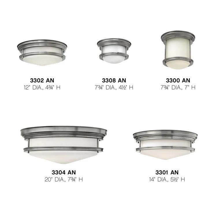 Hinkley Lighting - Three Light Flush Mount - Hadley - 3 Light Large Flush Mount