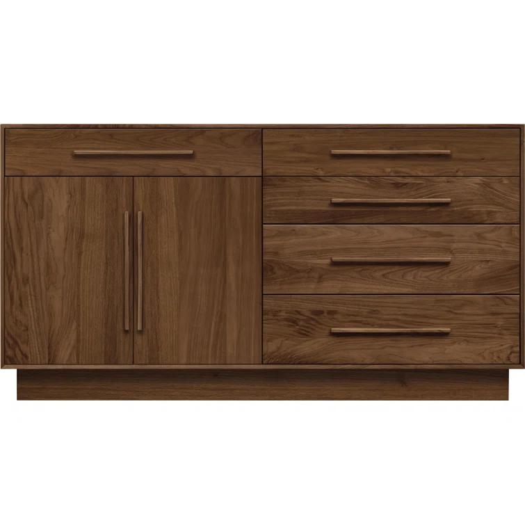 Moduluxe Solid Wood 32.63'' W 5 - Drawer Dresser