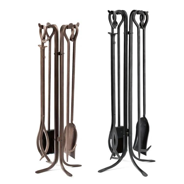 Plow & Hearth 5 Piece Fireplace Tool Set