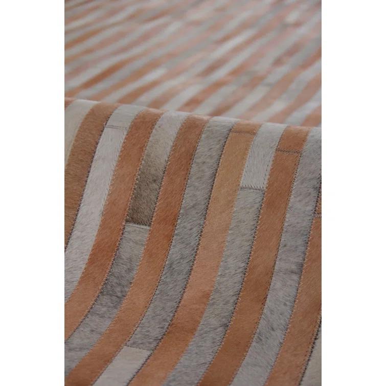 Natural Hide Cowhide Geometric Indoor Rug