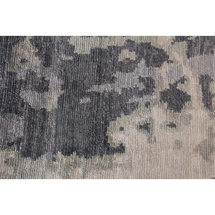 Bamboo Silk Abstract Area Rug